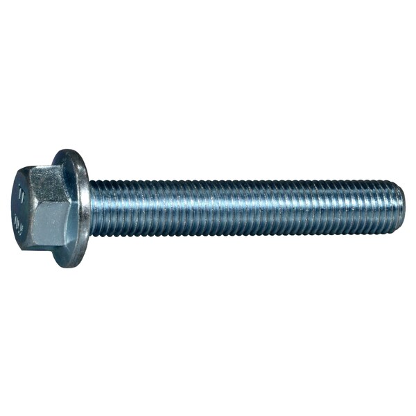 Midwest Fastener Class 10.9, M10-1.25 Flange Bolt, Zinc Plated Steel, 60 mm L, 2 PK 75726 - main